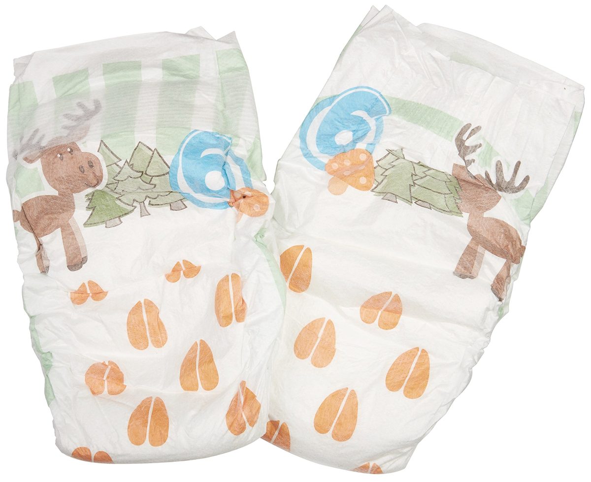 Amazon Elements Soft & Cozy Diapers, Size 6, 40 Count