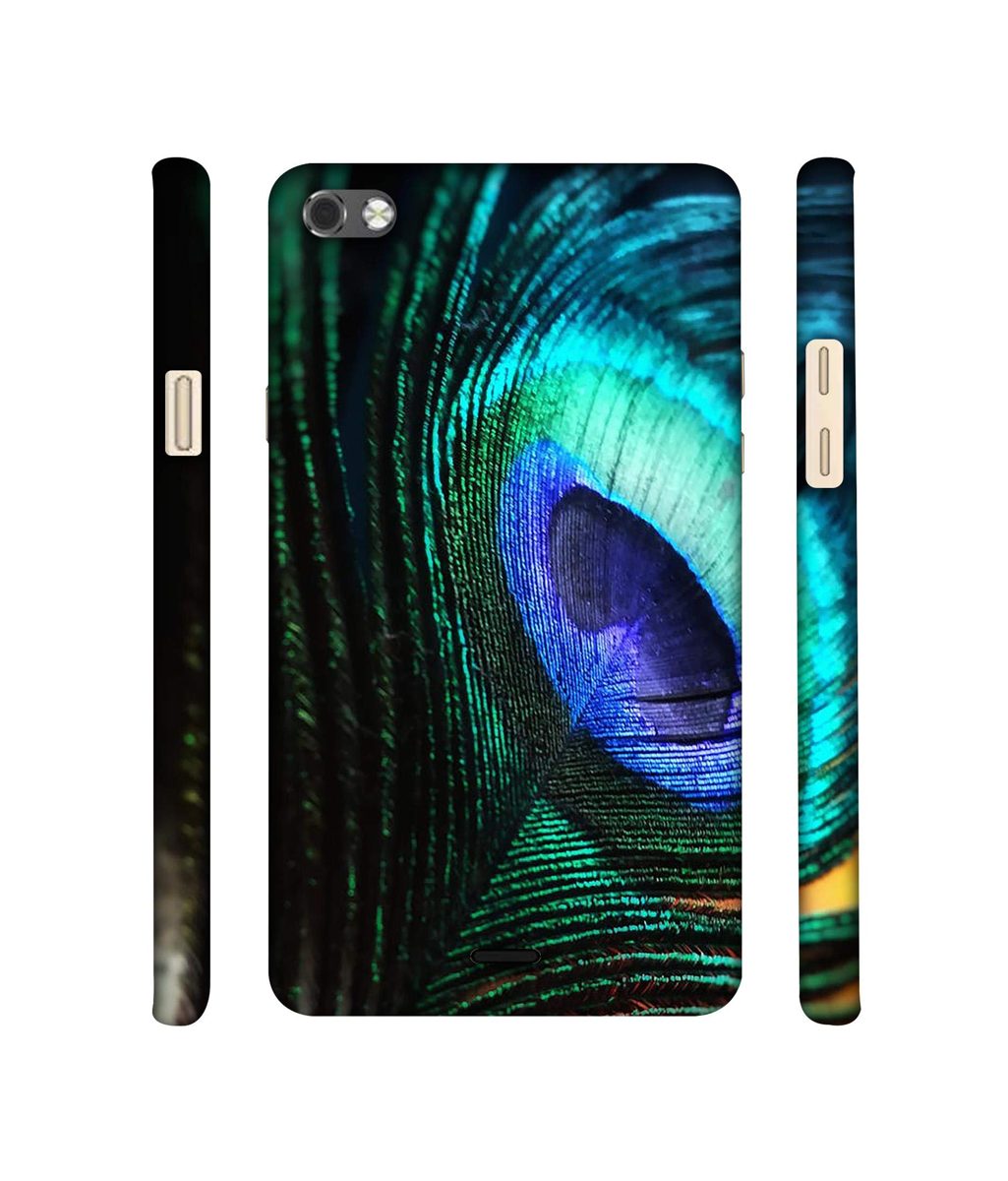 Amazon Brand - Solimo Designer Peacock Feather 3D Printed Hard Back Case Mobile Cover for Micromax Canvas Sliver 5 Q450