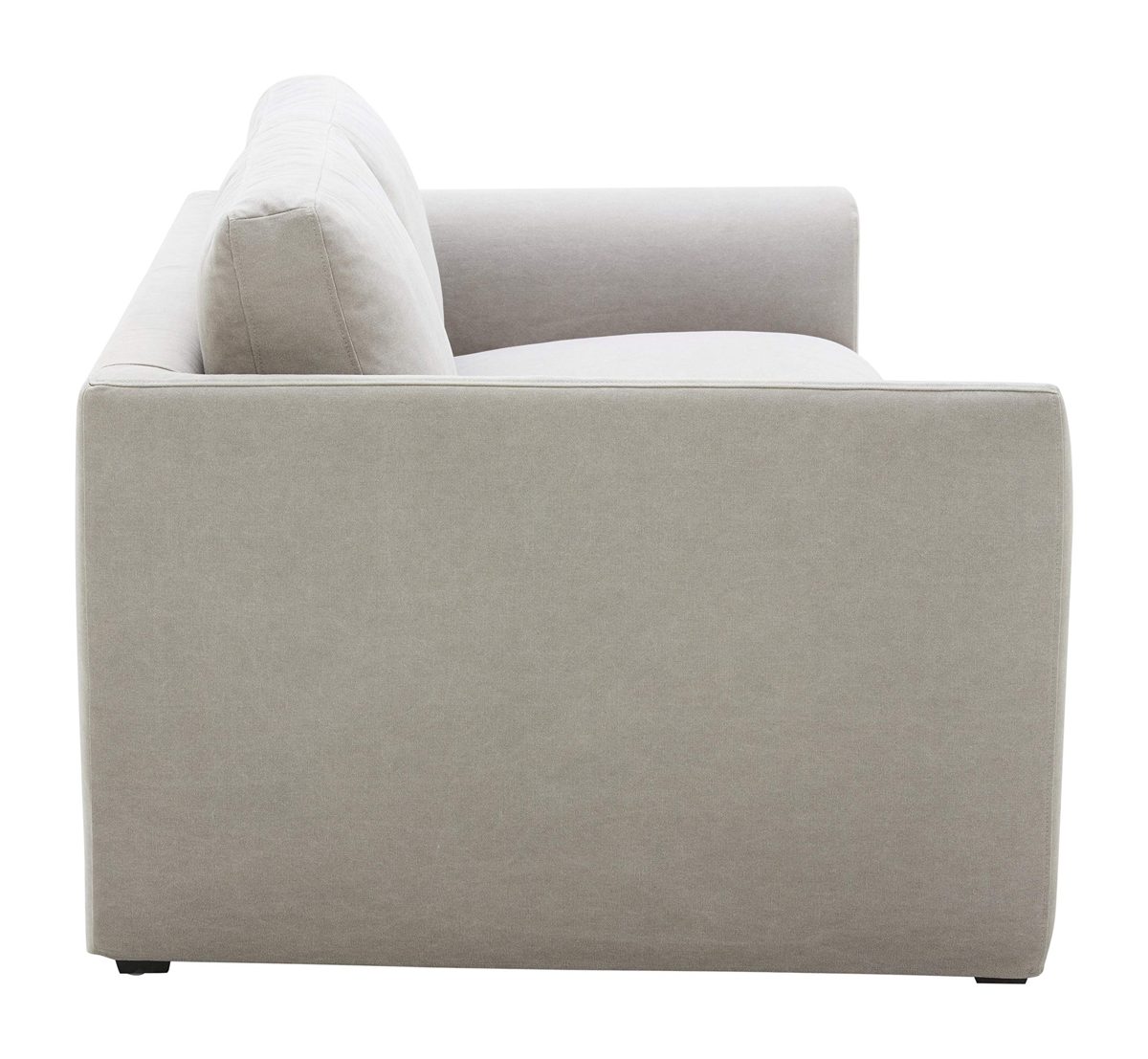 Amazon Brand – Stone & Beam Faraday Down-Filled Casual Loveseat, 75"W, Light Grey