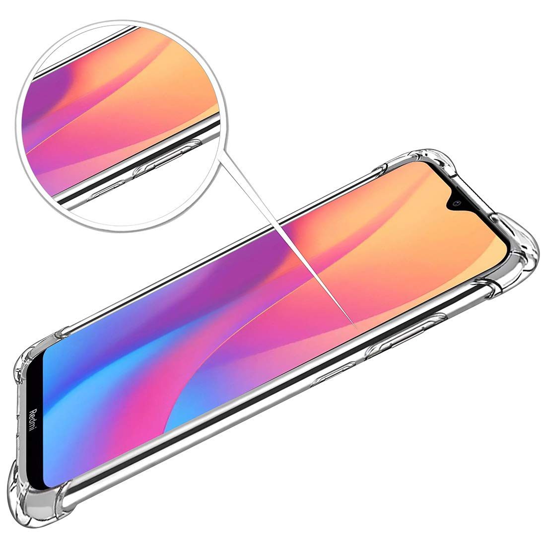 Amazon Brand - Solimo Mobile Cover (Soft & Flexible Back case) for Mi Redmi 8A (Transparent)