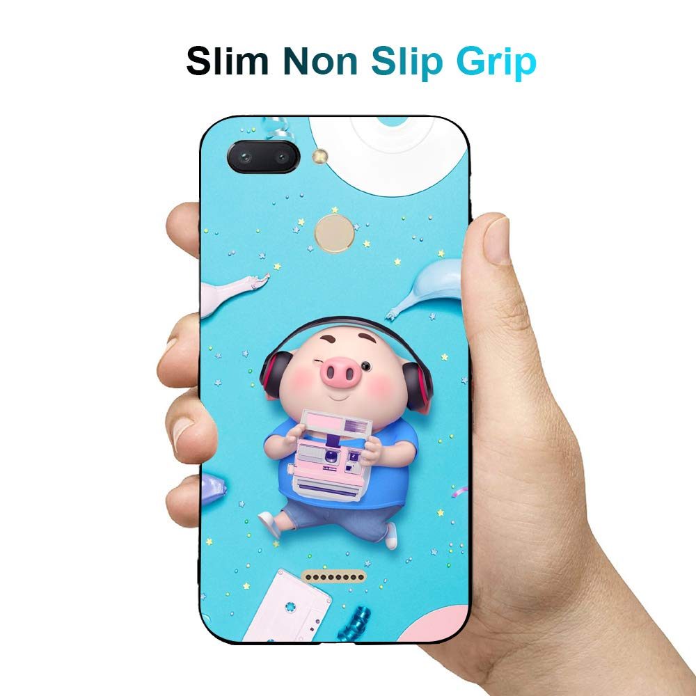 Amazon Brand - Solimo Designer Musical Pig Printed Hard Back Case Mobile Cover for Xiaomi Redmi 6A (D1194)