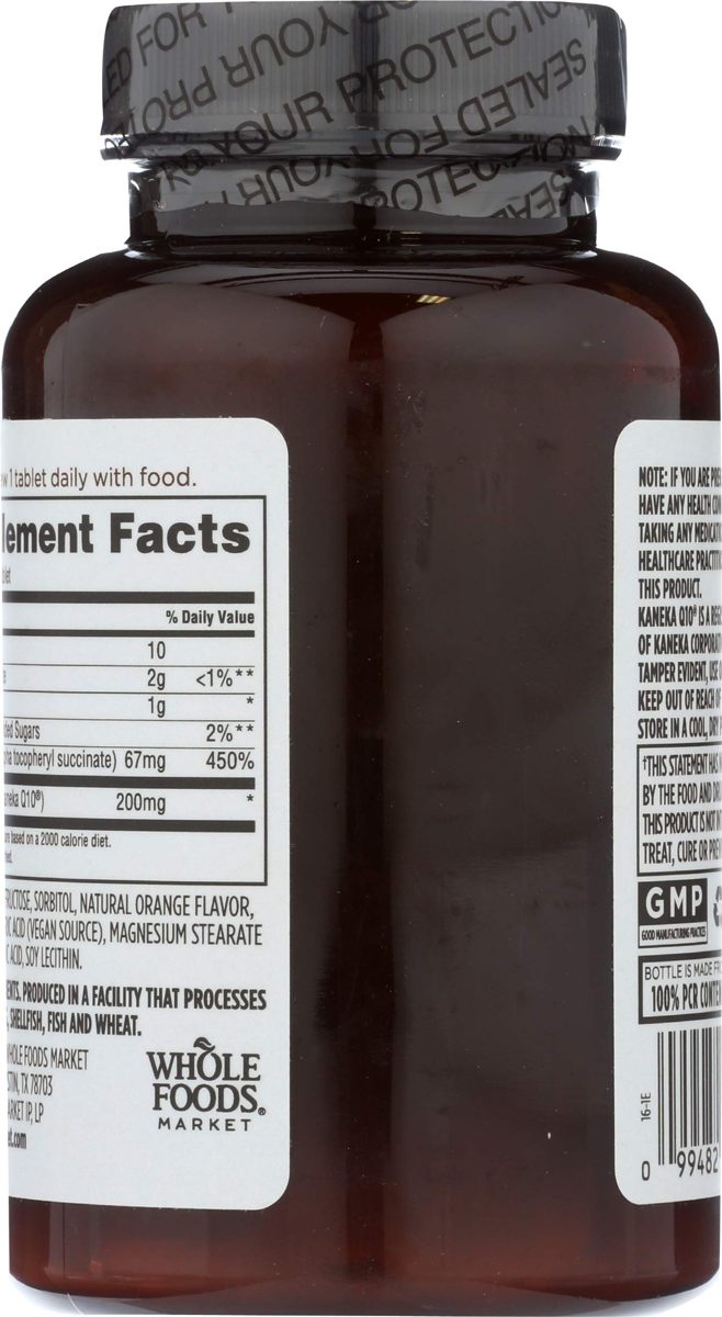 WHOLE FOODS MARKET CoQ10 200 MG Lozenges, 60 CT