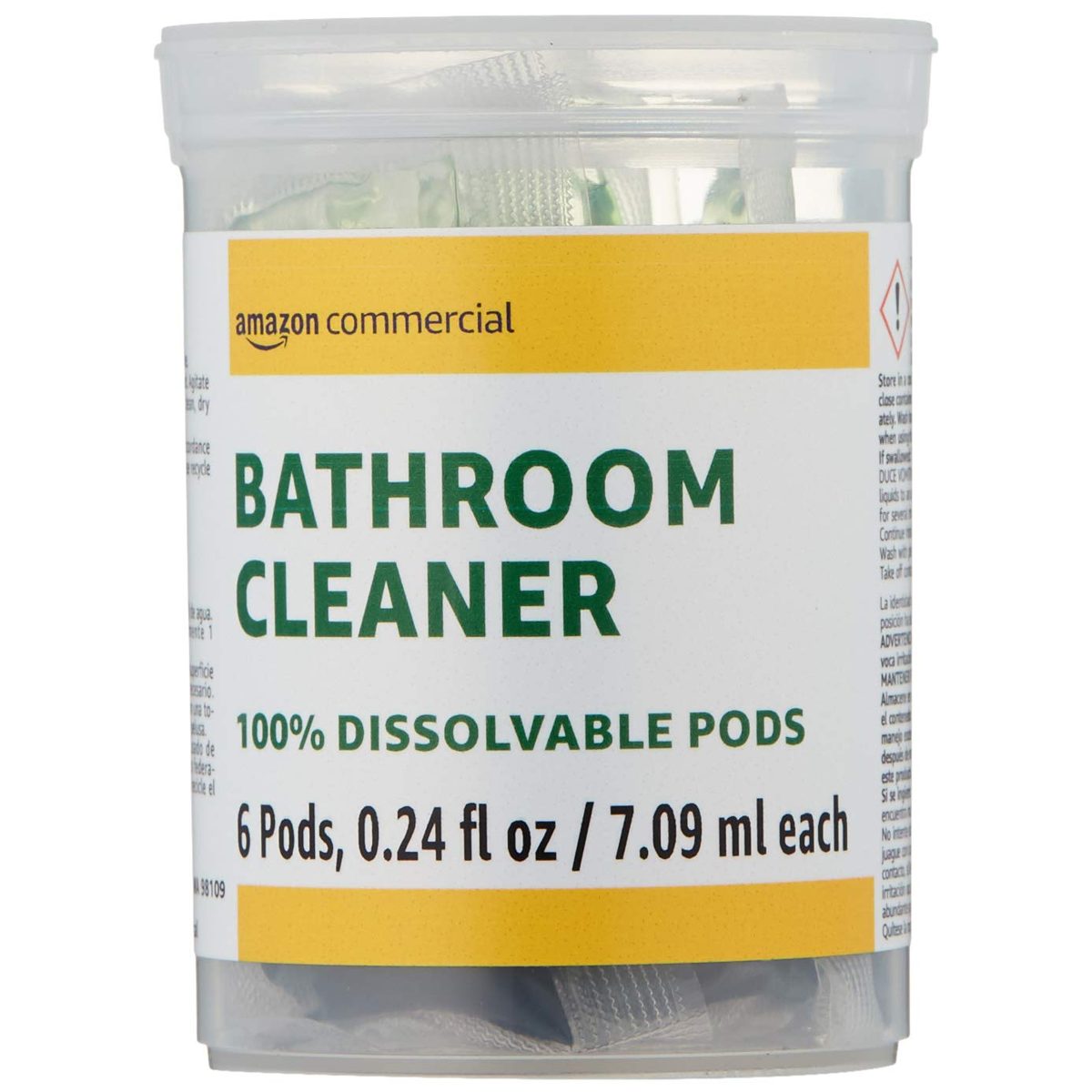 AmazonCommercial Dissolvable Bathroom Cleaner Refill Vial - 6 Pacs