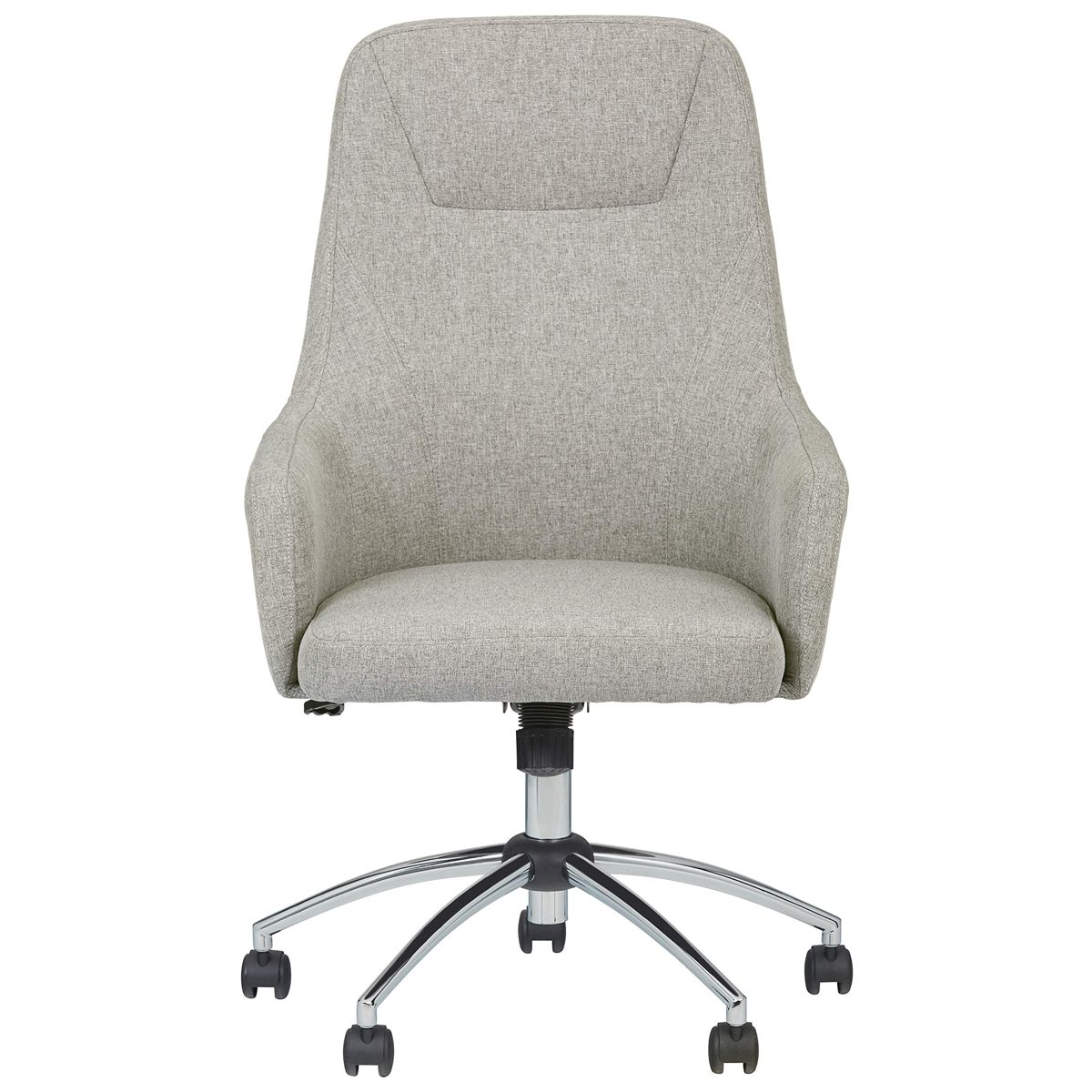 Stone & Beam Modern Upholstered High-Back Swivel Office Chair, 25.2"W, Gray