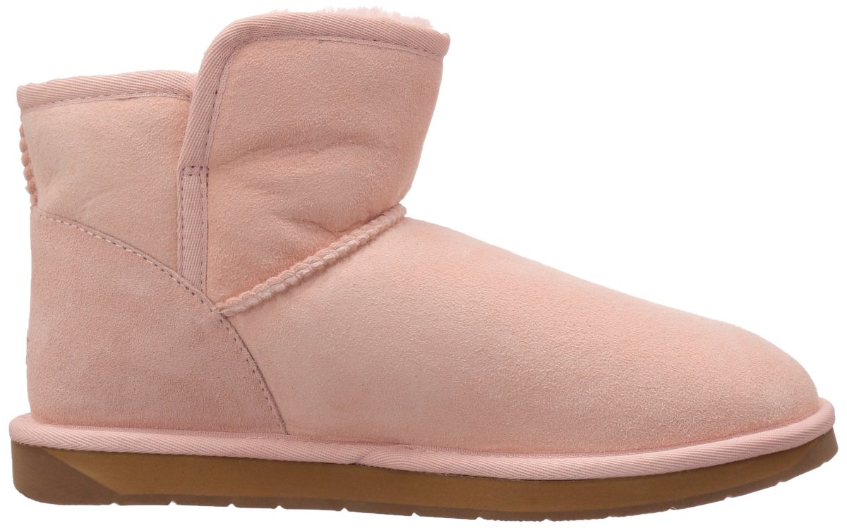 206 Collective Women's Bellevue Shearling Ankle Boot, Pink, 6.5 B US