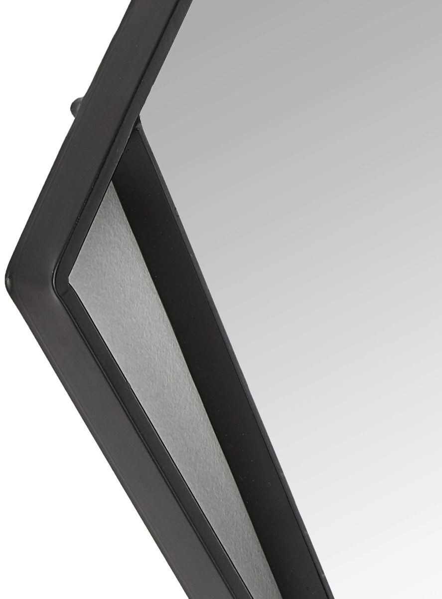 Amazon Brand - Rivet Modern Rhombus Cutout Hanging Mirror, 26.75"H, Black
