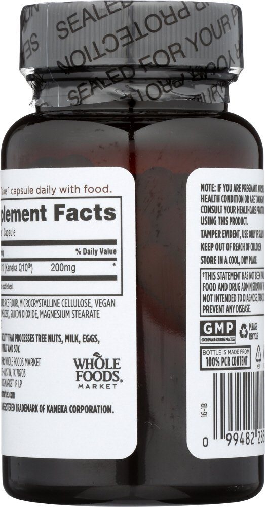Whole Foods Market, CoQ10 200mg, 60 ct