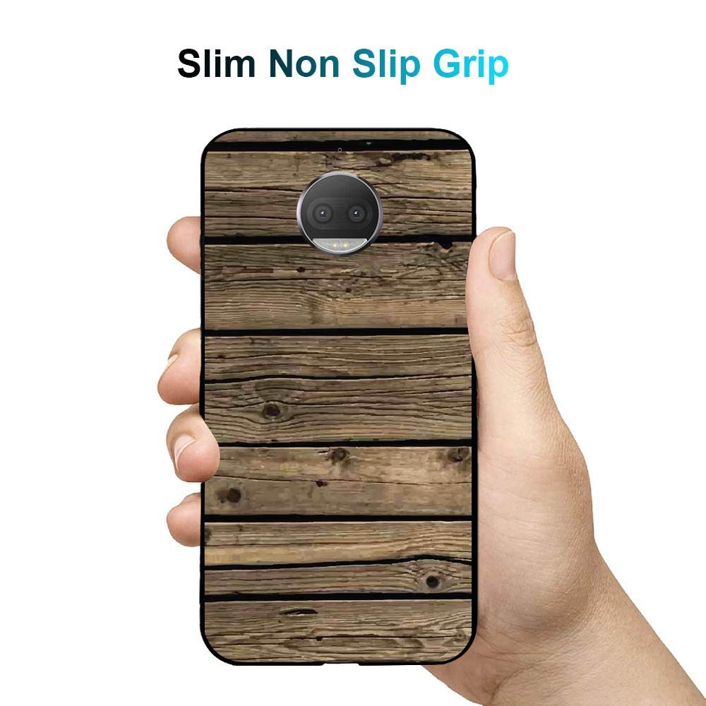 Amazon Brand - Solimo Designer Wooden Texture Printed Hard Back Case Mobile Cover for Moto G5S Plus (D204)