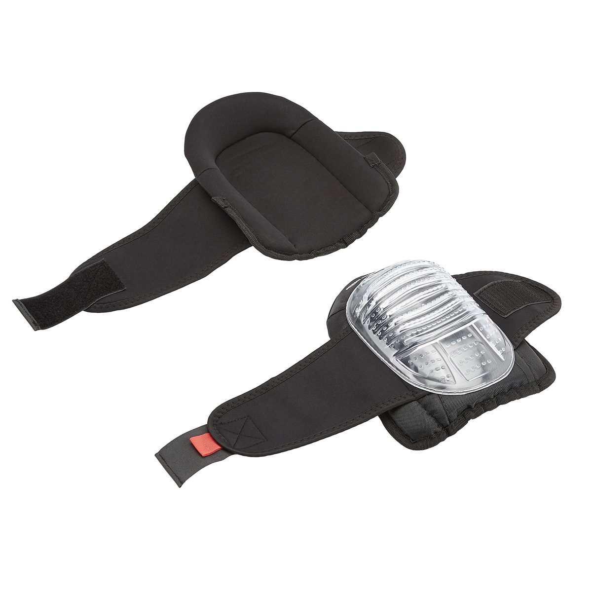 AmazonCommercial Hard Cap Gel Knee Pads, 10.5 in, Clear