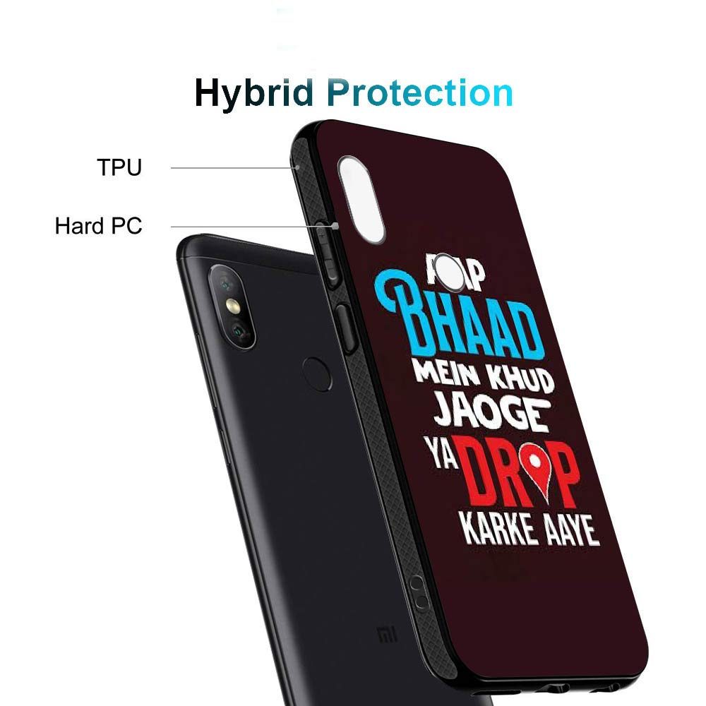 Amazon Brand - Solimo Designer Drop karke Aaye Printed Hard Back Case Mobile Cover for Redmi Note 5 Pro (D1302)