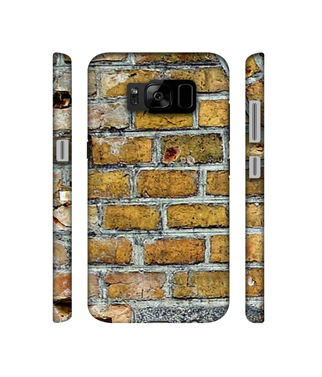 Amazon Brand - Solimo Designer Yellowesh Brick Texture 3D Printed Hard Back Case Mobile Cover for Samsung Galaxy S8 Plus
