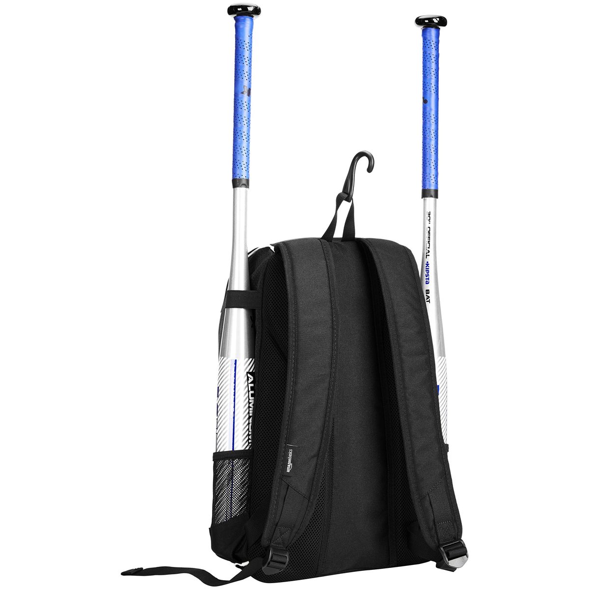 AmazonBasics Youth Baseball Equipment Backpack, Black (Renewed)