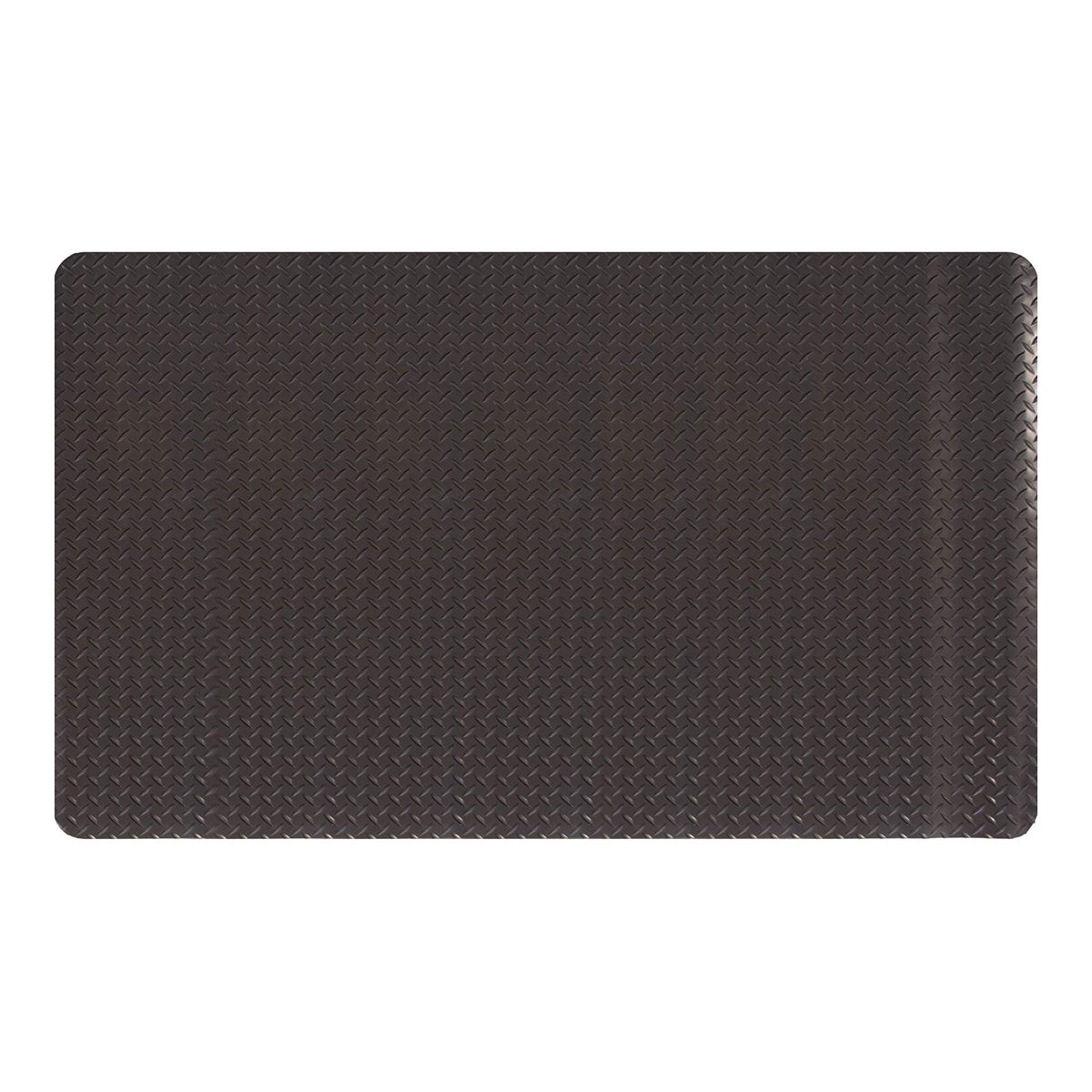AmazonBasics Anti-Fatigue Mat Diamond Deckplate Composite Mat 9/16" Thick 3X5 Black