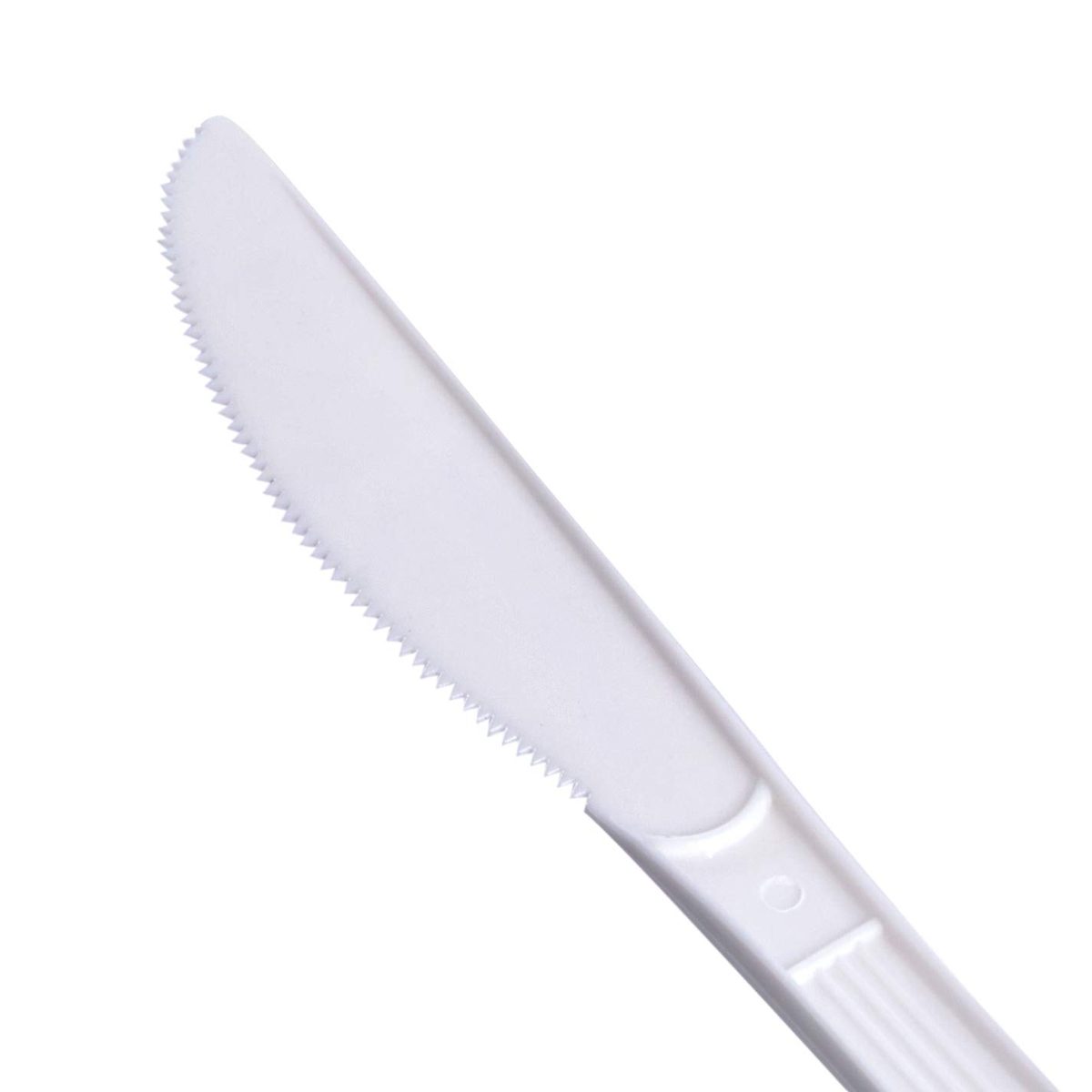 AmazonBasics Heavy-Weight Plastic Knives, White, 250-Pack