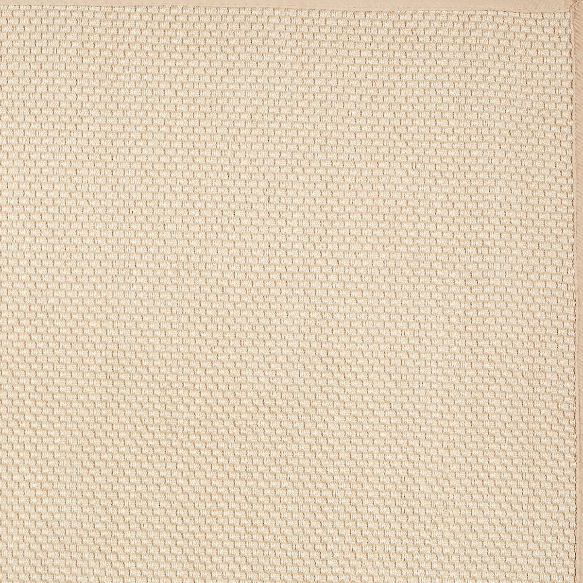Amazon Brand – Rivet Woven Bordered Sisal Area Rug, 5 x 7 Foot, Ivory
