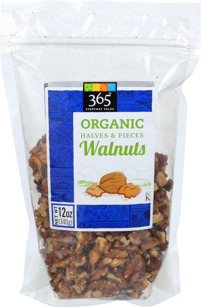 365 Everyday Value, Organic - Walnuts Halves & Pieces, 12 oz