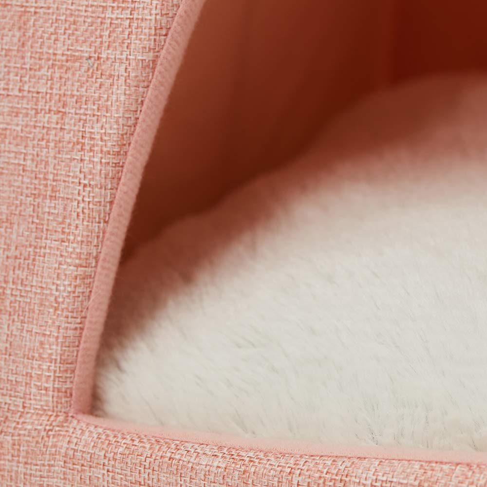 UMI. Essential Soft and Comfortable Cat Bed, medium, pink