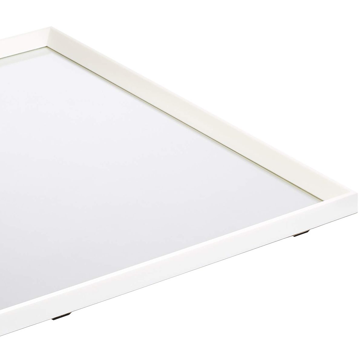 Amazon Basics Rectangular Wall Mirror - 20" x 28", Peaked Trim, White