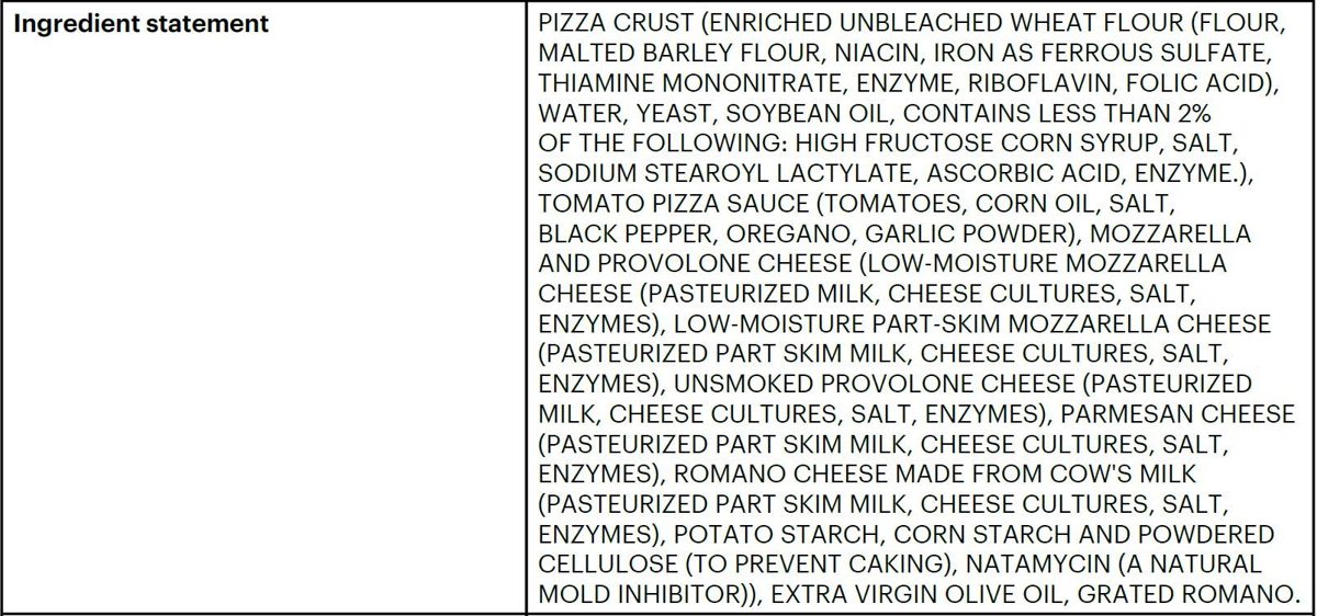 Whole Cheese Pizza