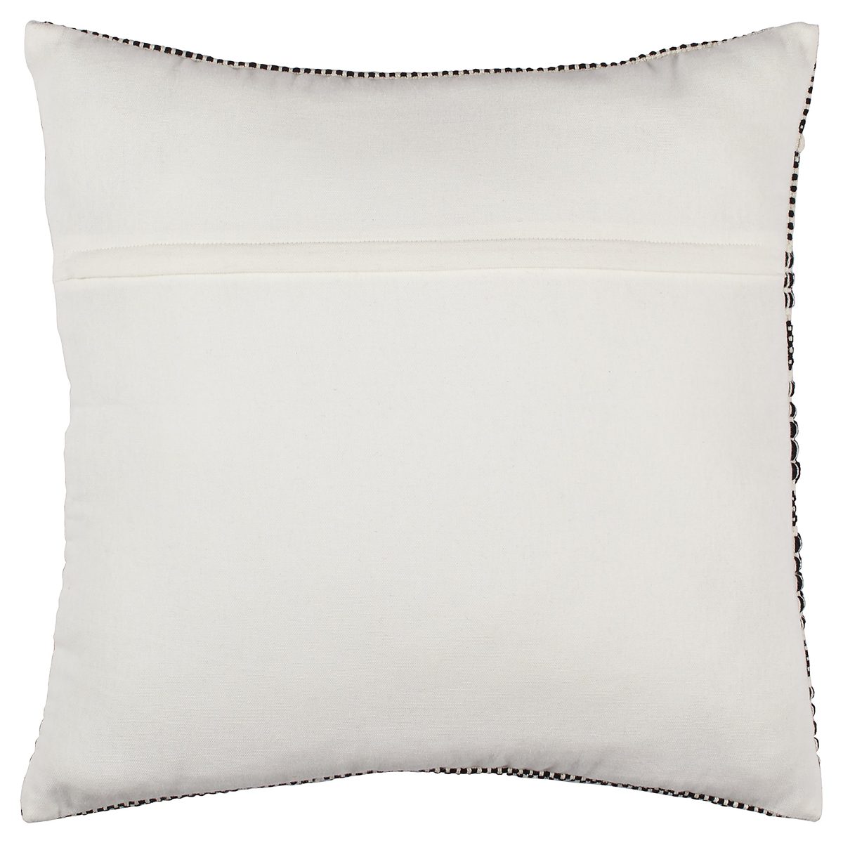 Amazon Brand – Rivet Modern 100% Cotton Tufted Contrast Decorative Throw Pillow, 17" x 17", Black White