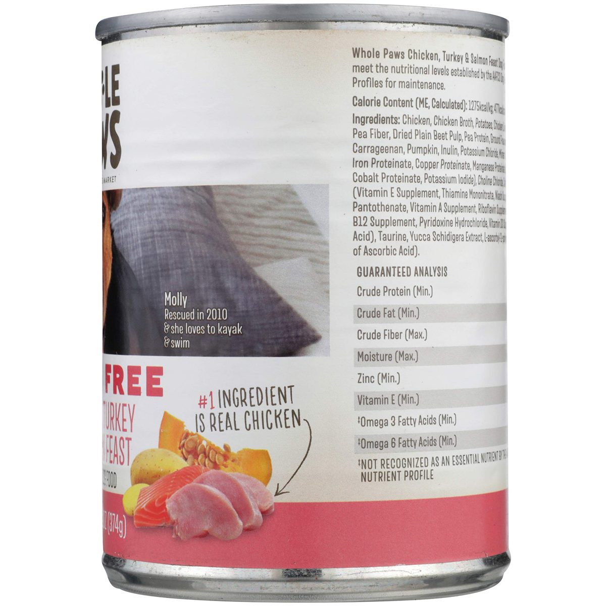 WHOLE PAWS Chicken, Turkey and Salmon Dog Food, 13.2 OZ