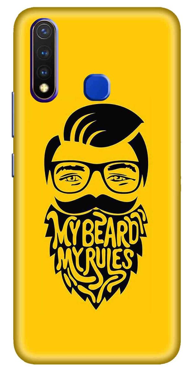 Amazon Brand - Solimo Designer Beard Man 3D Printed Hard Back Case Mobile Cover for Vivo Y19 / Vivo U20