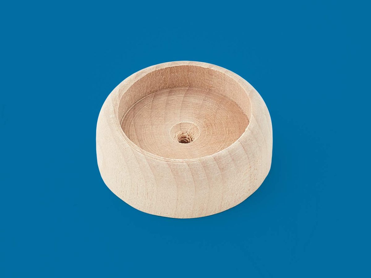 AmazonCommercial Rod Holder Closet Pole Socket, Wood, 10-Pack