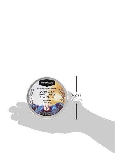 AmazonBasics Putty Slime 4" Tin, Hypercolor - Purple/Blue, 3.2oz