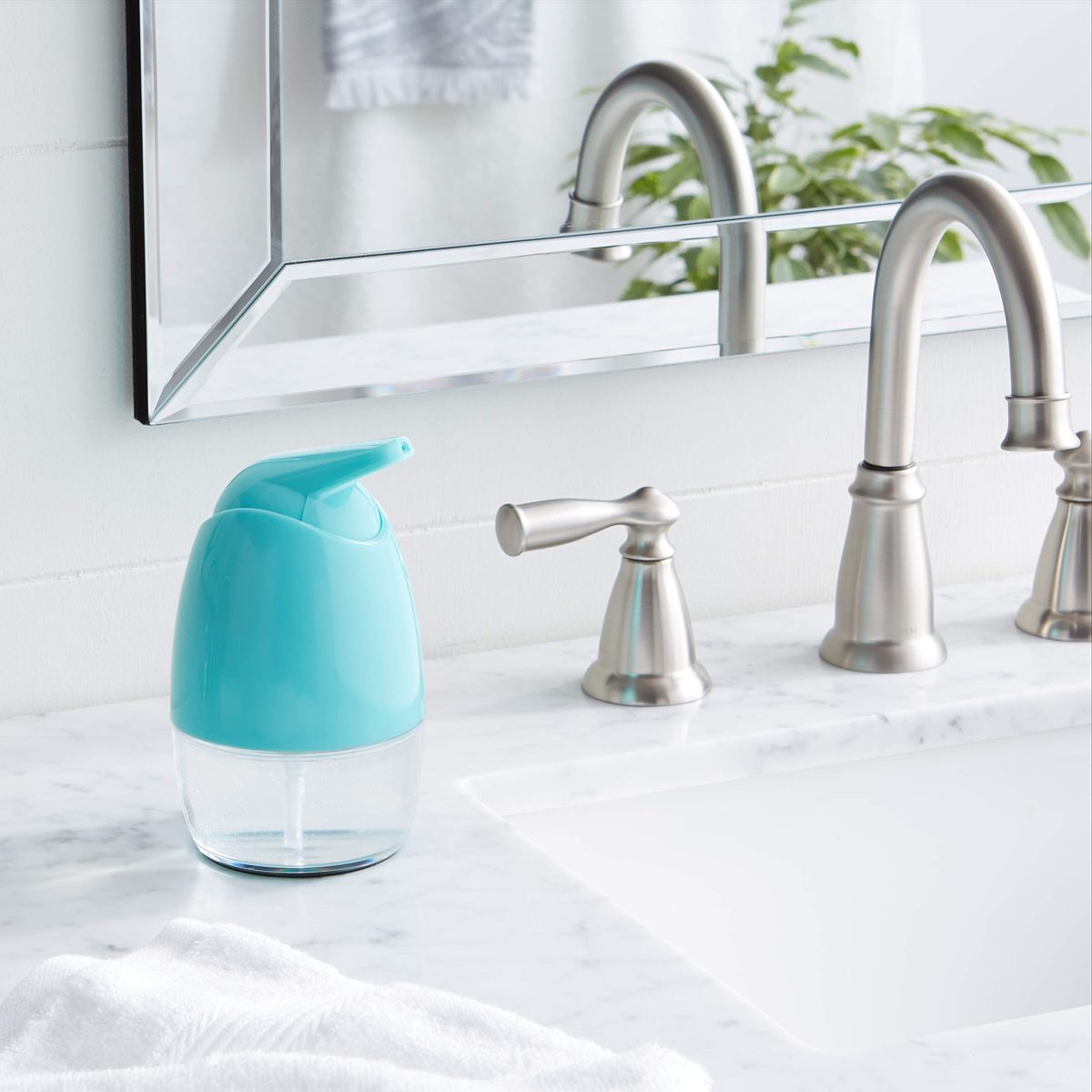 AmazonBasics Pivoting Soap Pump Dispenser - Blue