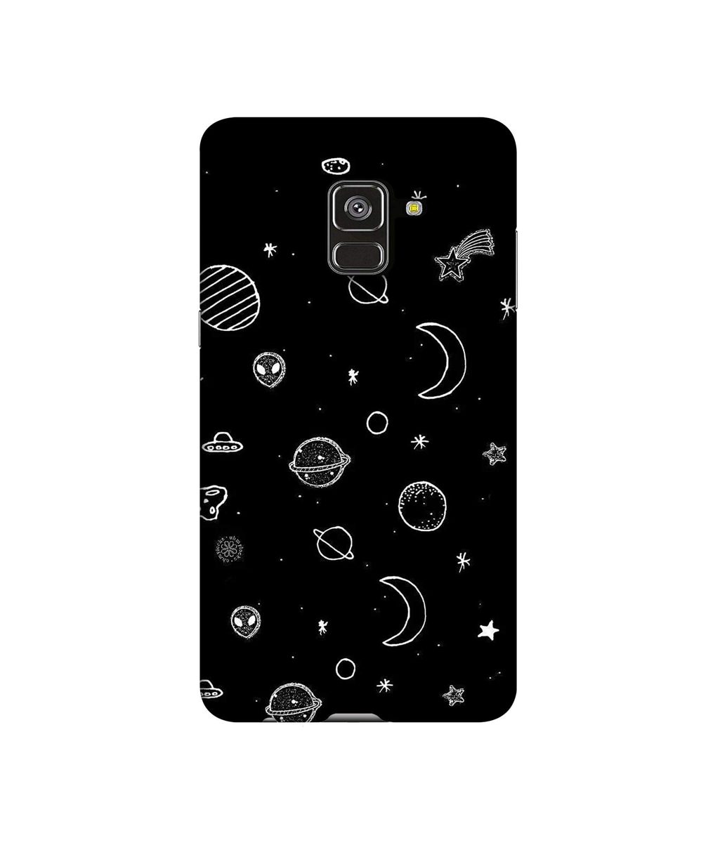 Amazon Brand - Solimo Designer Solar System 3D Printed Hard Back Case Mobile Cover for Samsung Galaxy A8 Plus