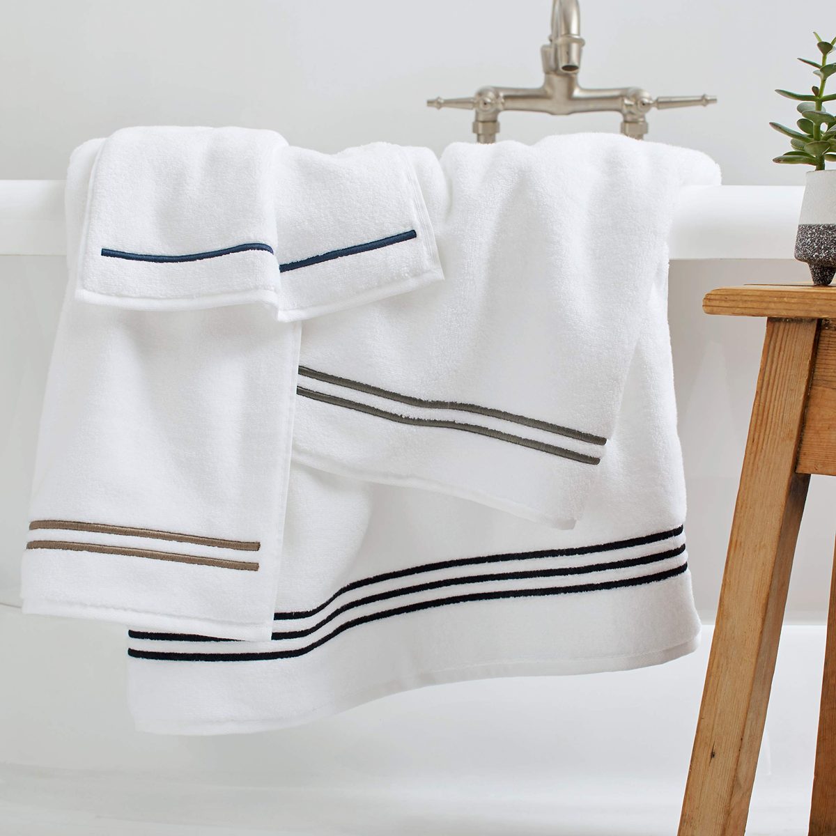 Stone & Beam Hotel Stitch Cotton Towels