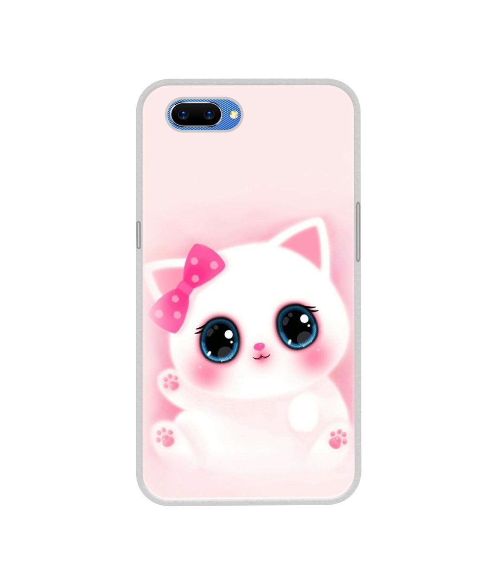 Amazon Brand - Solimo Designer Babby Kitty UV Printed Soft Back Case Mobile Cover for Oppo A5
