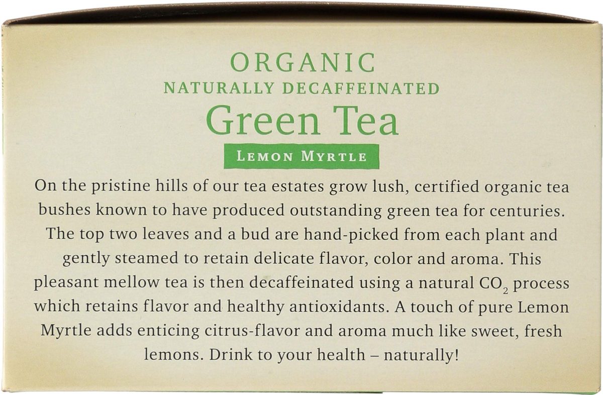 365 Everyday Value, Organic Decaffeinated Green Tea with Lemon Myrtle, 40 Tea Bags