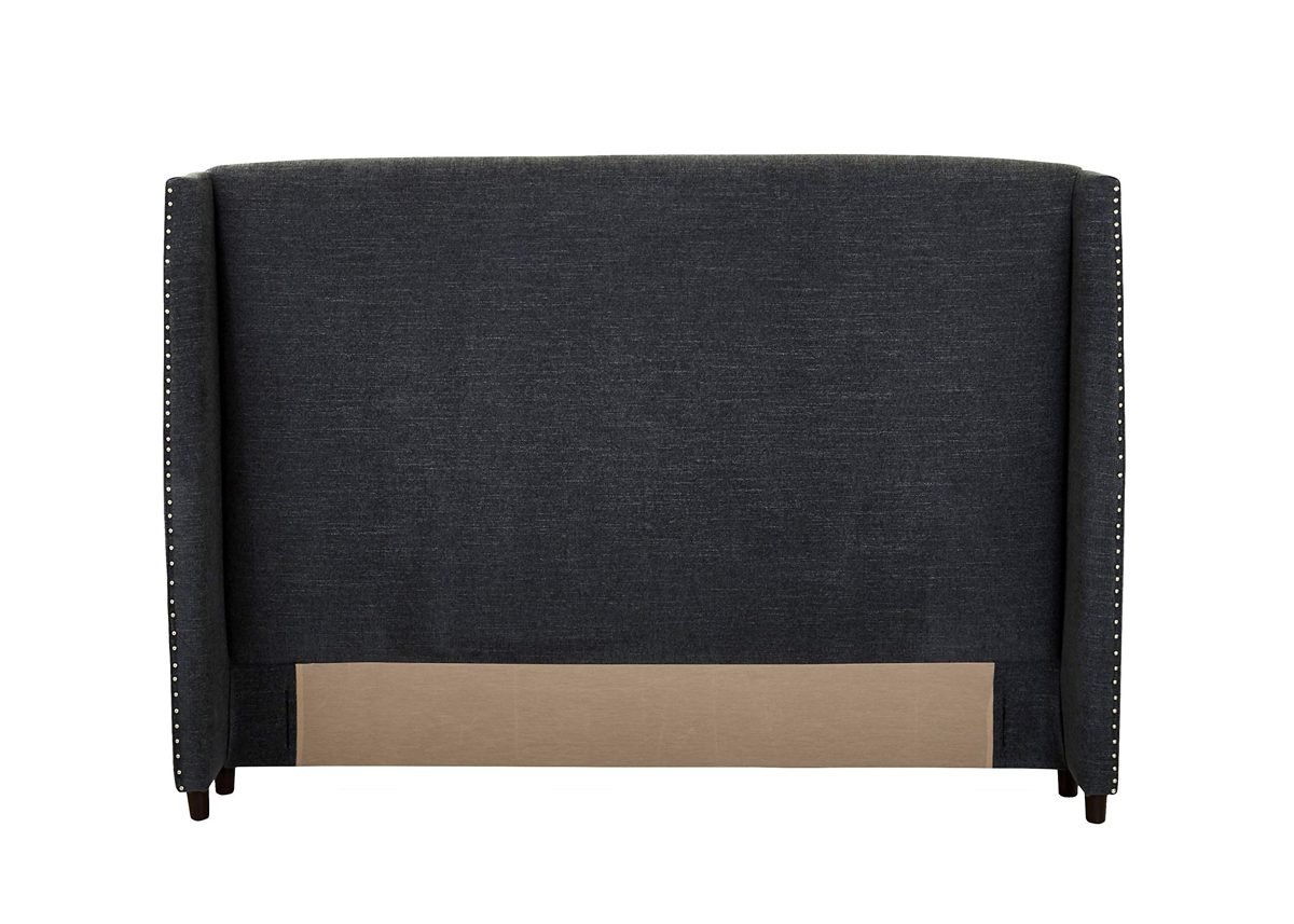 Stone & Beam Merrill King Headboard with Decorative Nailhead Trim, 92"W, Eclipse