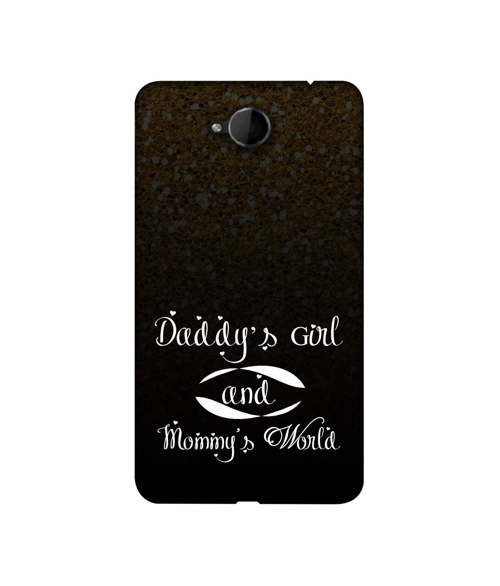 Amazon Brand - Solimo Designer Daddy's Girl and Mummy World 3D Printed Hard Back Case Mobile Cover for Microsoft Lumia 650