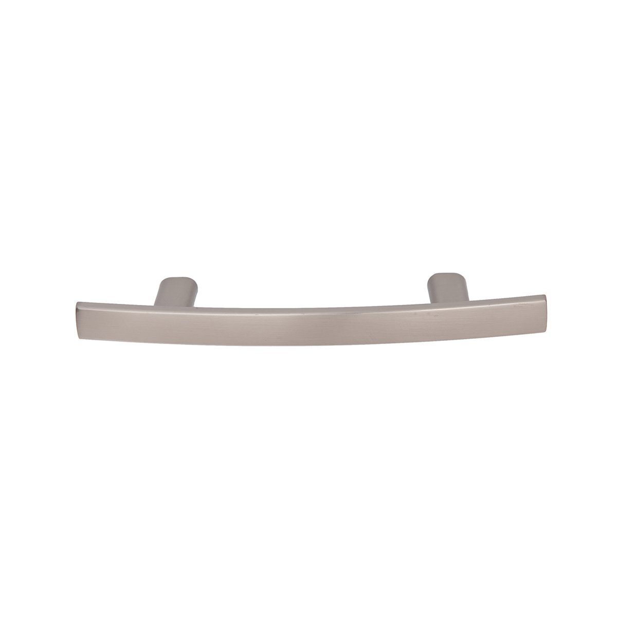 AmazonBasics Modern Curved Cabinet Handle, 5.25" Length (3" Hole Center), Satin Nickel, 10 Pack