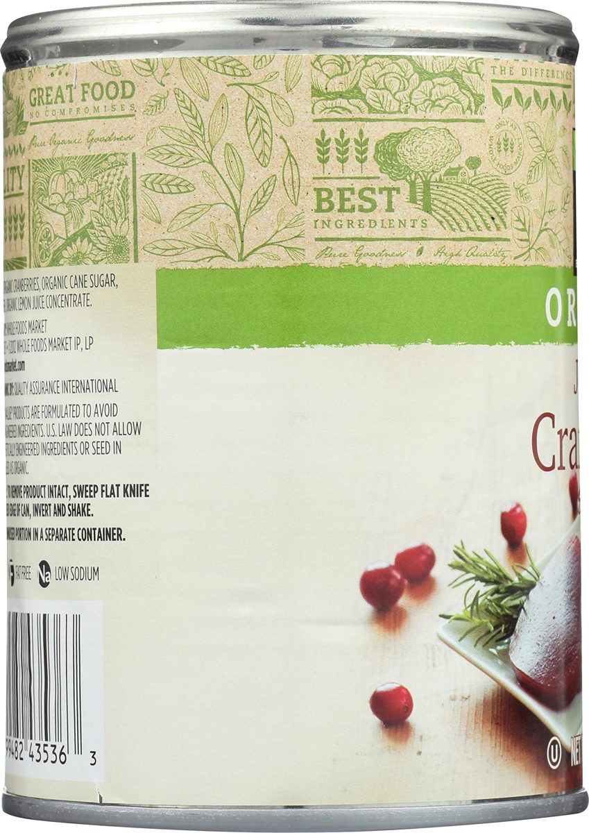 365 Everyday Value, Organic Cranberry Sauce, Jellied, 14 oz