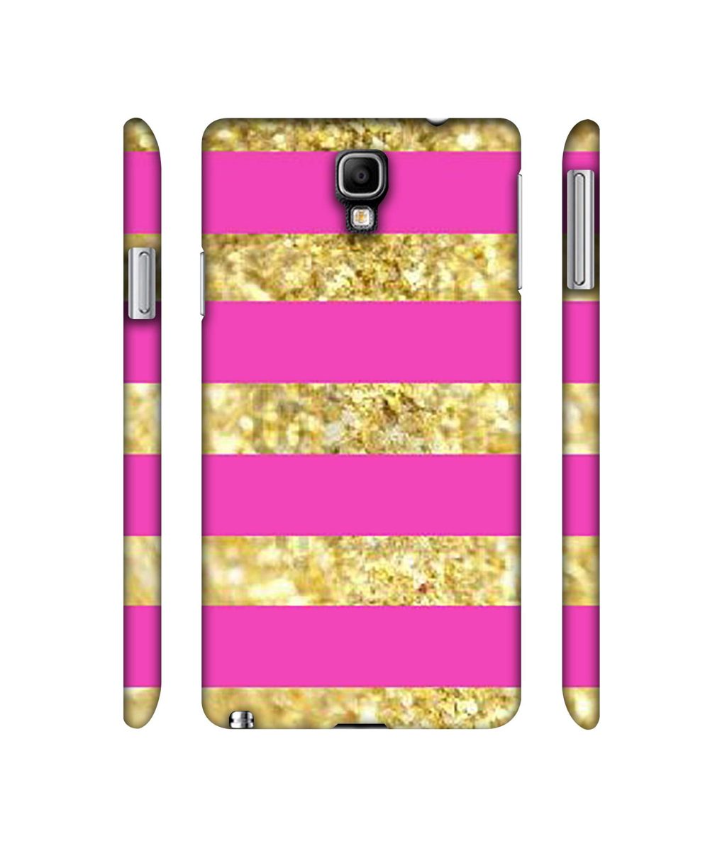 Amazon Brand - Solimo Designer Golden Stripes 3D Printed Hard Back Case Mobile Cover for Samsung Galaxy Note 3 Neo