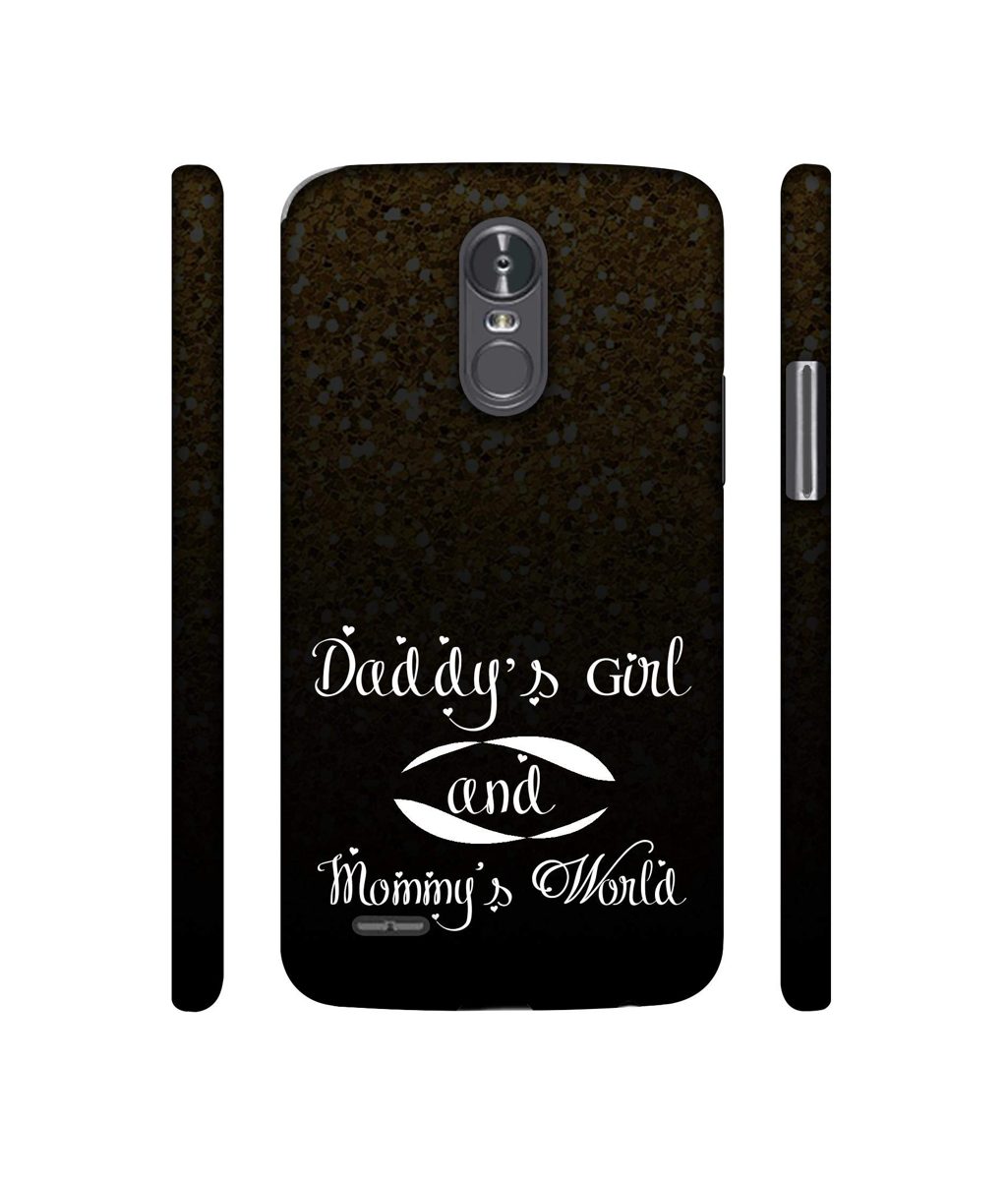 Amazon Brand - Solimo Designer Daddy's Girl and Mummy World 3D Printed Hard Back Case Mobile Cover for LG Stylus 3