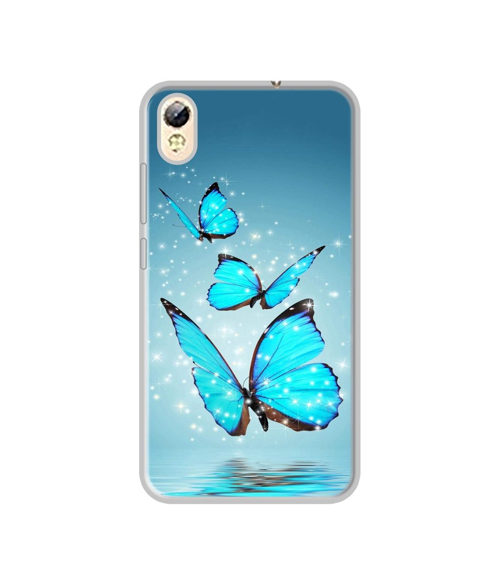 Amazon Brand - Solimo Designer Flying Butterflies UV Printed Soft Back Case Mobile Cover for Tecno i3 Pro