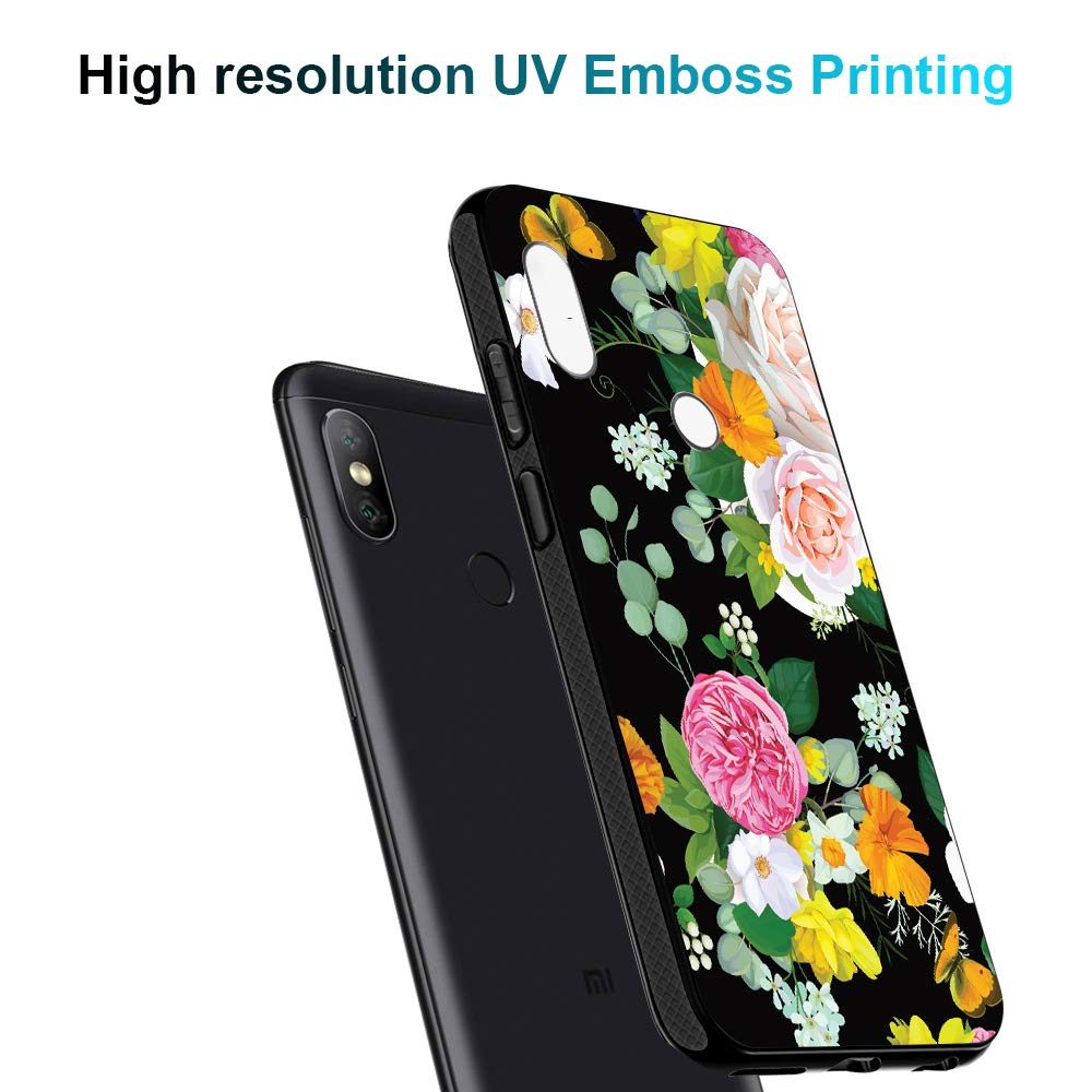 Amazon Brand - Solimo Designer Floral Printed Hard Back Case Mobile Cover for Redmi Note 5 Pro