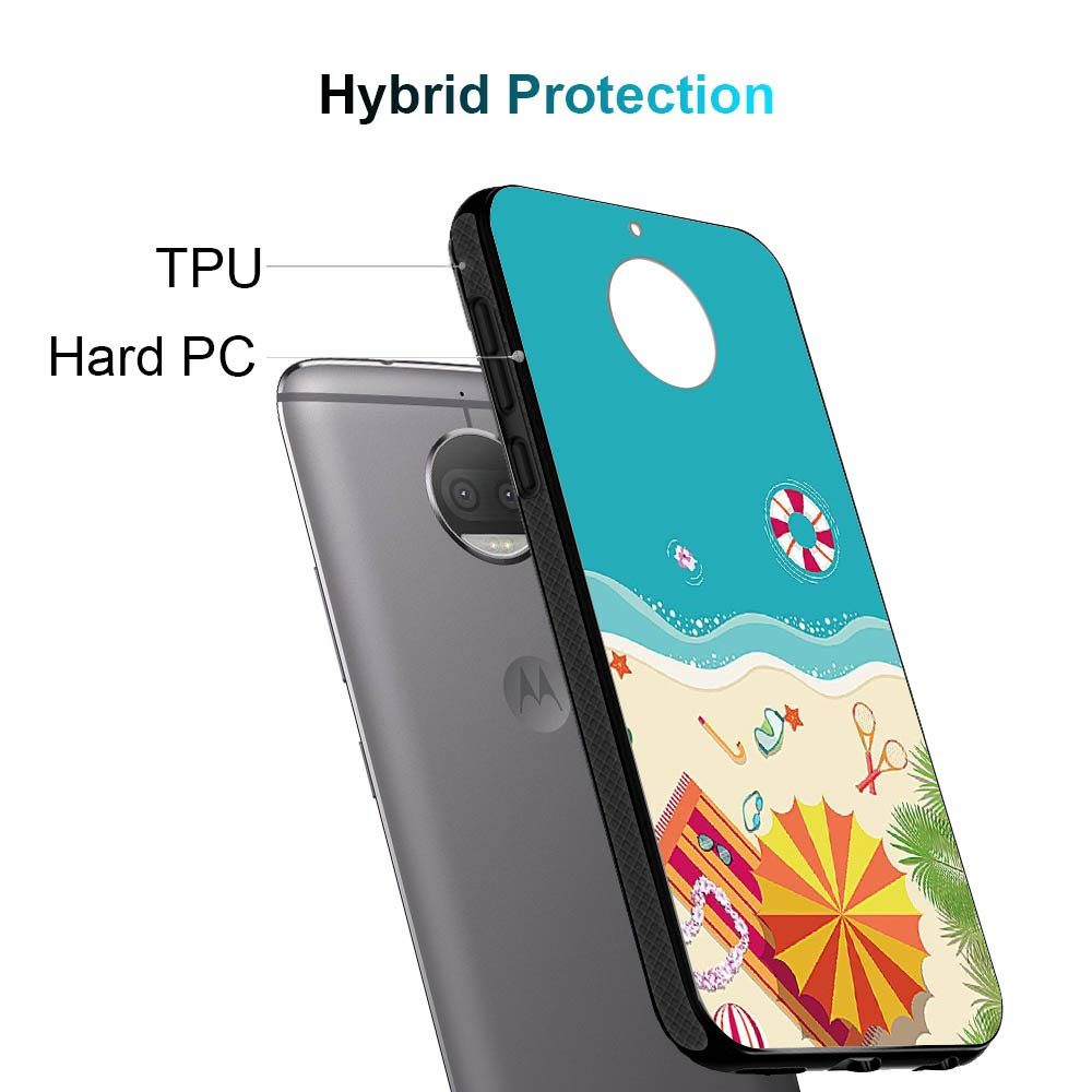 Amazon Brand - Solimo Designer Beach Printed Hard Back Case Mobile Cover for Moto G5S Plus (D1217)