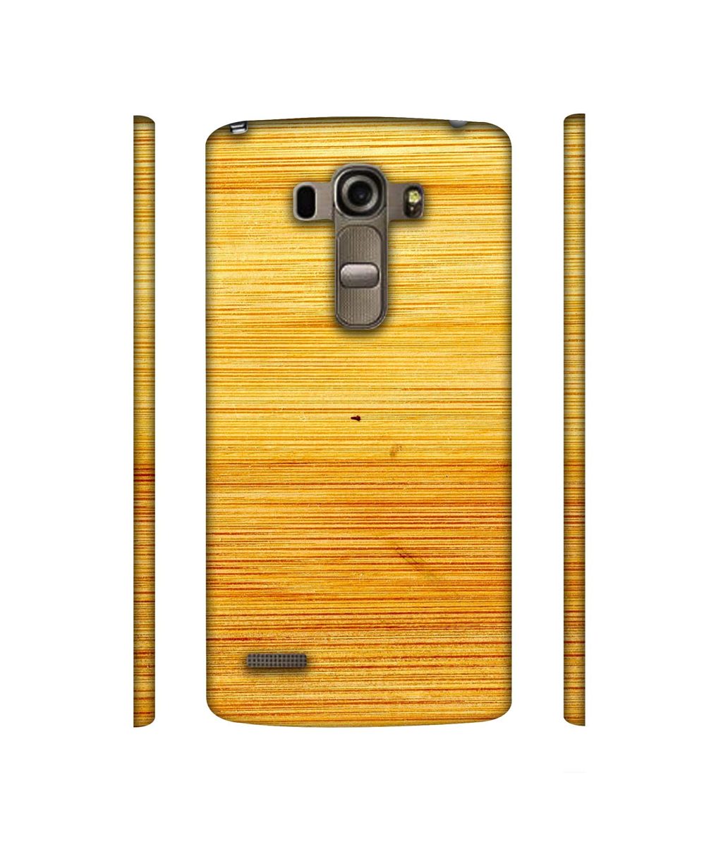 Amazon Brand - Solimo Designer Yellow Brush Texture 3D Printed Hard Back Case Mobile Cover for LG G4 Stylus