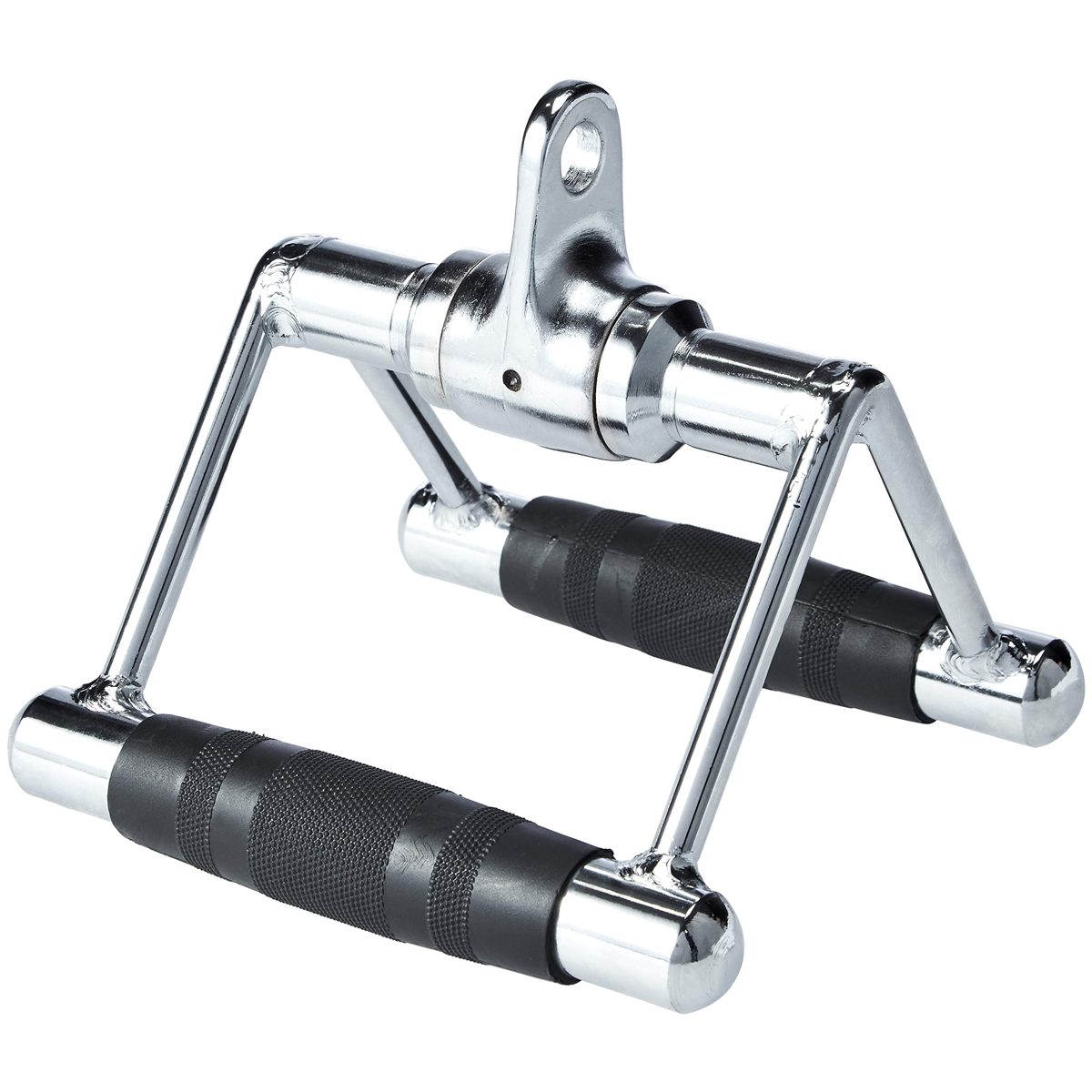 AmazonBasics Double Row Rotating Rubber Handle Exercise Weight Machine Accessories Set