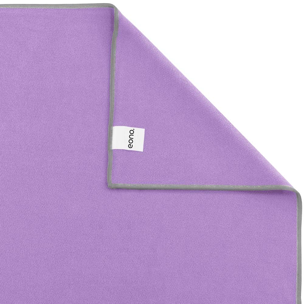 Eono Hot Yoga Towel (72 x 26.5 Inches) for Yoga, Pilates, Workout, Fitness, Sports, Gym, Camping, Travel & More, purple