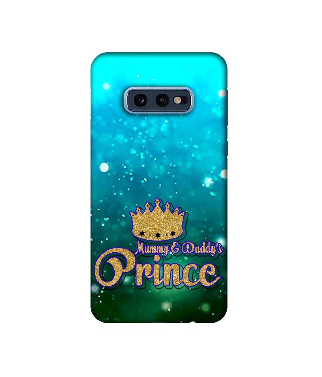 Amazon Brand - Solimo Designer Mummy & Daddy's Prince 3D Printed Hard Back Case Mobile Cover for Samsung Galaxy S10e