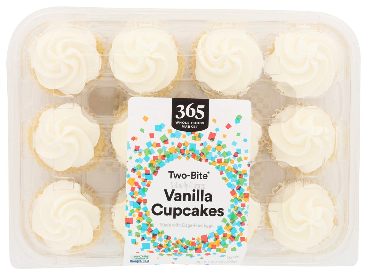 365 Everyday Value, Two-Bite Vanilla Cupcakes, 10.5 oz