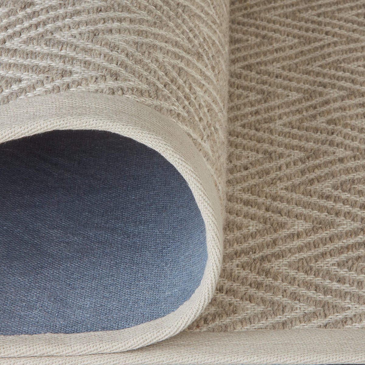 Rivet Elevated Chevron Patterned Rug