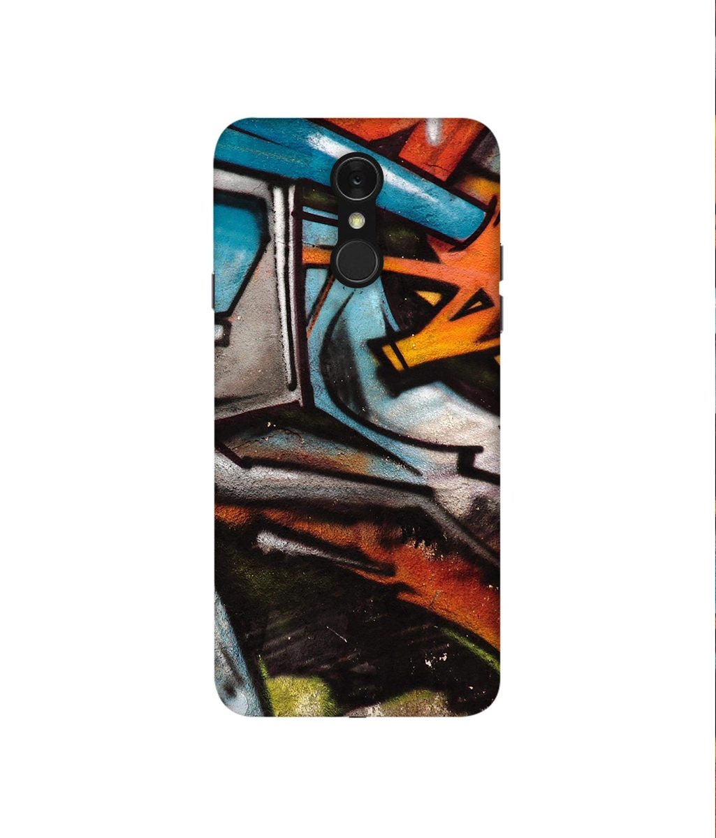 Amazon Brand - Solimo Designer Painting Texture 3D Printed Hard Back Case Mobile Cover for LG Q7