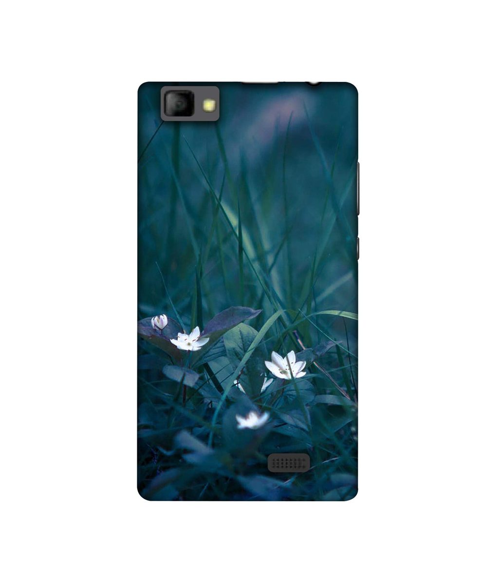Amazon Brand - Solimo Designer White Flower UV Printed Soft Back Case Mobile Cover for Lyf Wind 7